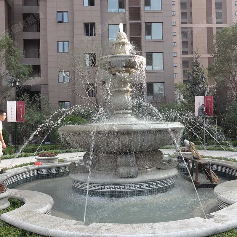 石雕噴泉，花崗巖噴泉，景觀噴泉