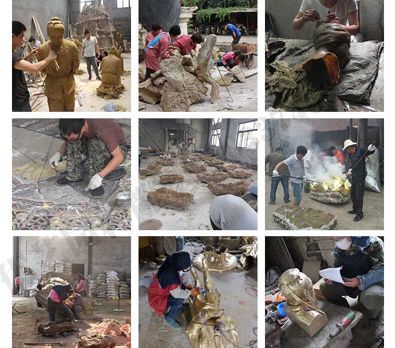 銅雕塑廠家，銅雕塑鑄造流程，銅雕塑定制