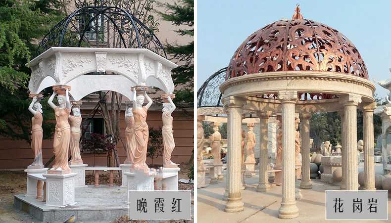 歐式景觀涼亭，大理石涼亭，石雕景觀涼亭