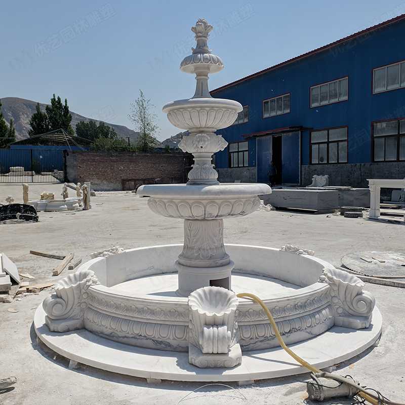 大理石噴泉，漢白玉噴泉