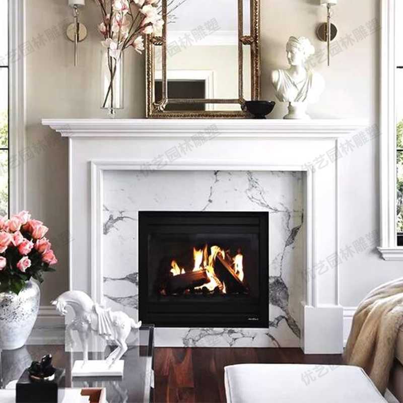 室內(nèi)壁爐架，大理石壁爐架