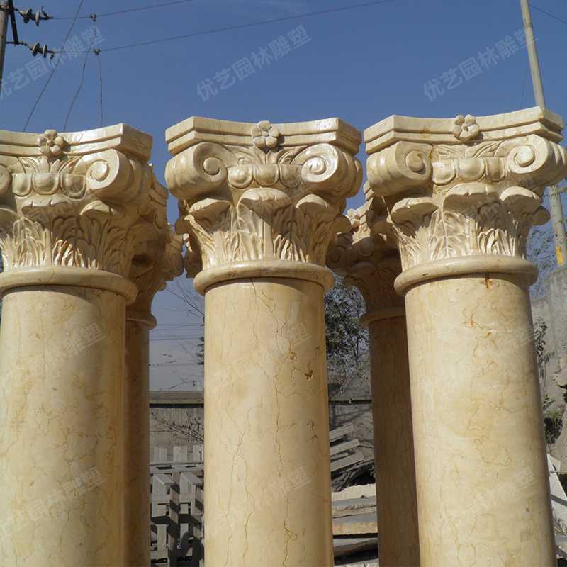 大理石羅馬柱，石材羅馬柱