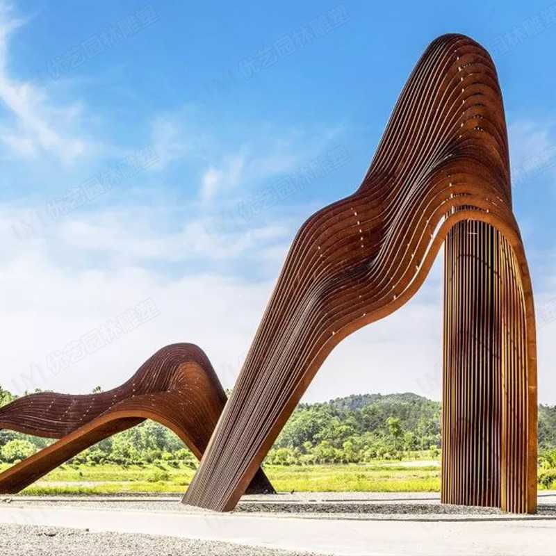 耐候鋼雕塑，耐候鋼雕塑定制